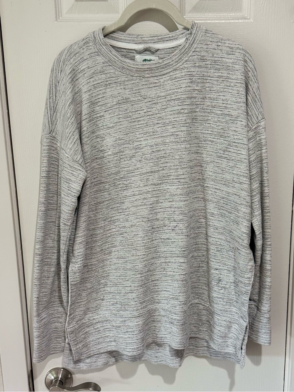aerie Light Gray Marled Crewneck Sweater